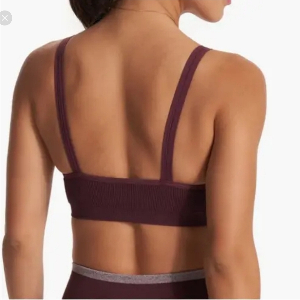 NWT Vuori Brown Sports Bra Light Support - Picture 2 of 5